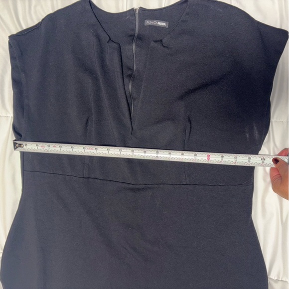 2X FASHION NOVA CEO Moves Cap Sleeve Midi Dress Date Night Career Minimalist - Picture 6 of 9